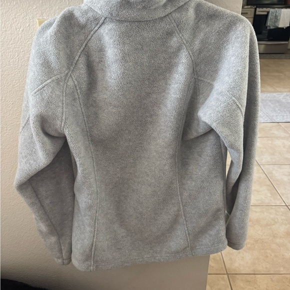 Columbia Heather Gray Fleece Jacket - Picture 2 of 3